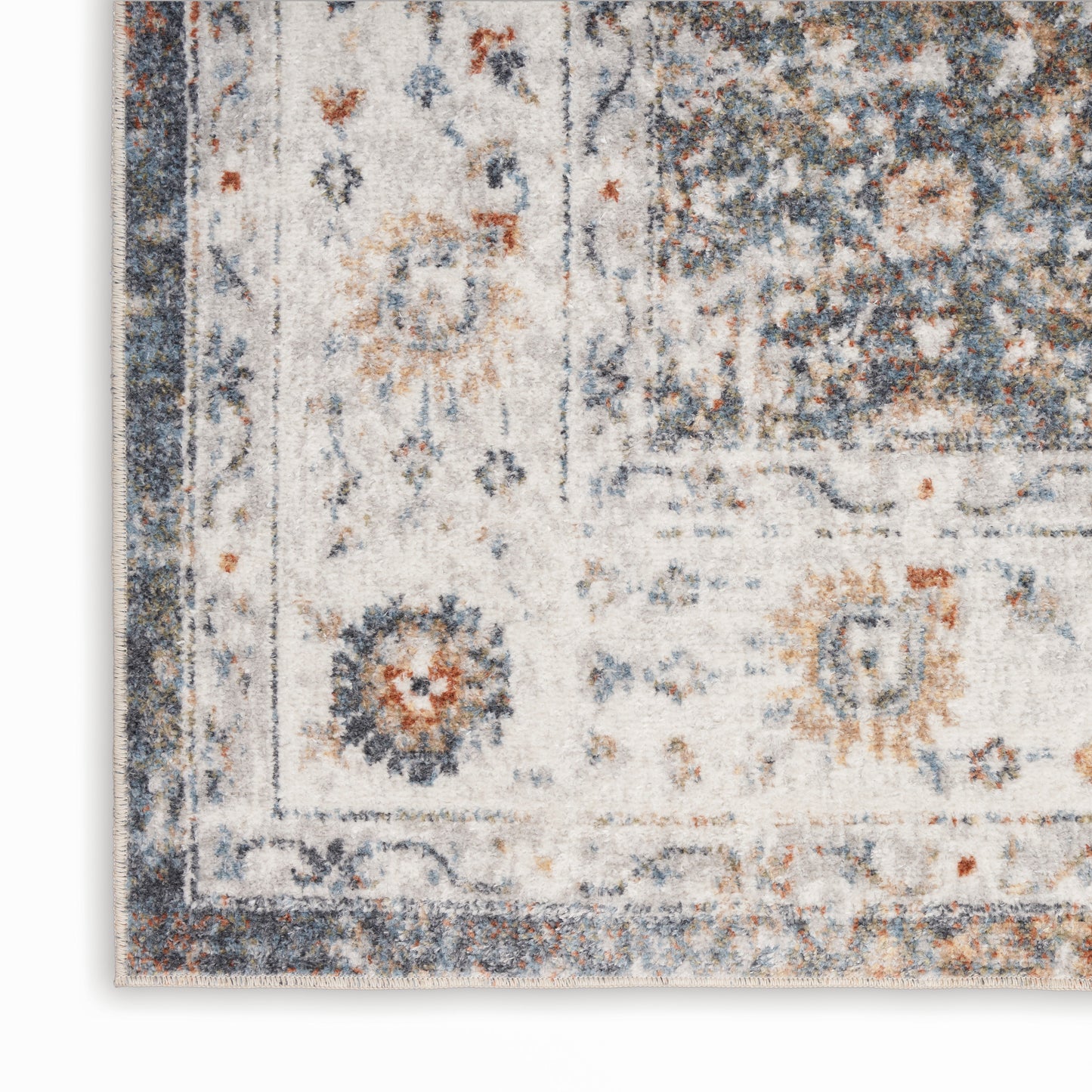Nourison Home Astra Machine Washable  Ivory Multicolor  Traditional