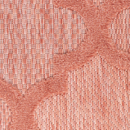 Nourison Home Easy Care  Coral Orange  Contemporary