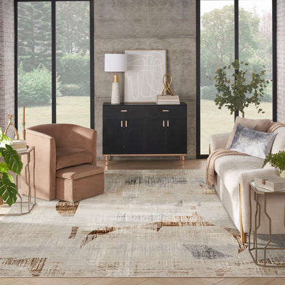 Nourison Home Sparkle  Grey  Contemporary