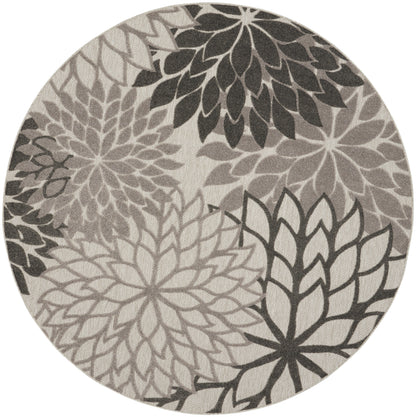 Nourison Home Aloha ALH05 Silver Grey Contemporary Power-loomed Rugs
