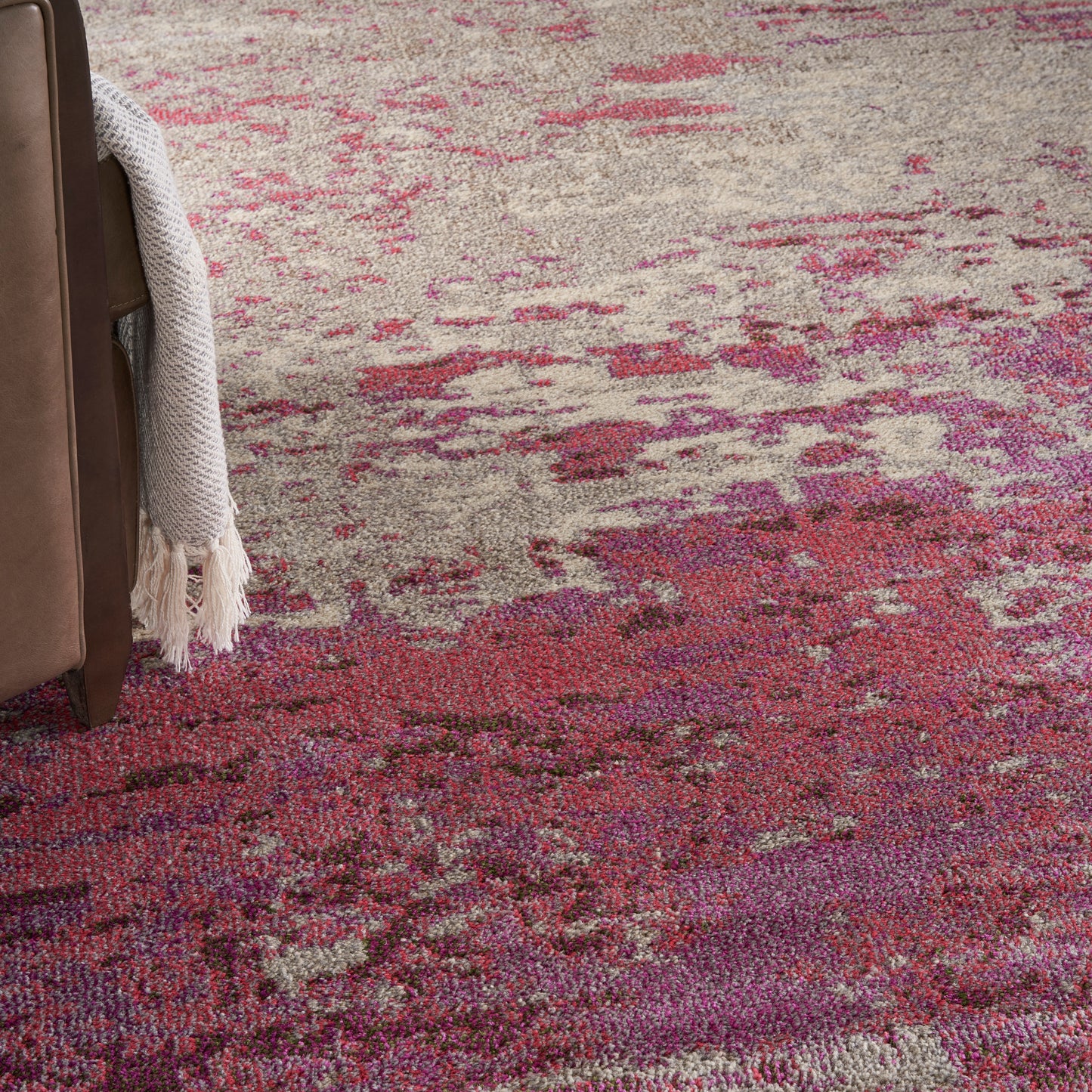 Nourison Home Celestial  Ivory Pink  Contemporary