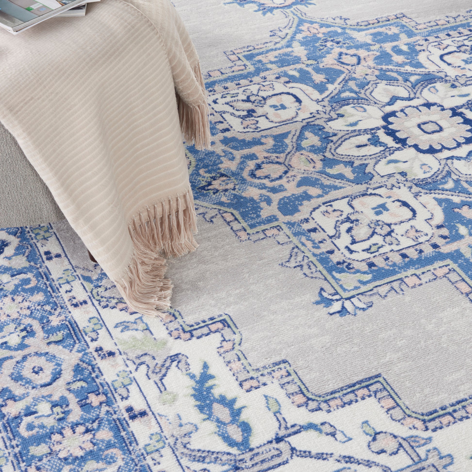 Nourison Home Whimsicle  Grey Blue  Transitional