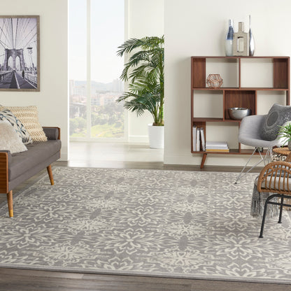 Nourison Home Jubilant  Ivory Grey  Transitional