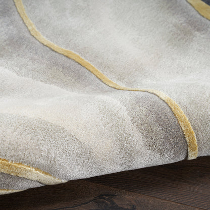 Nourison Home Prismatic  Charcoal Grey  Contemporary