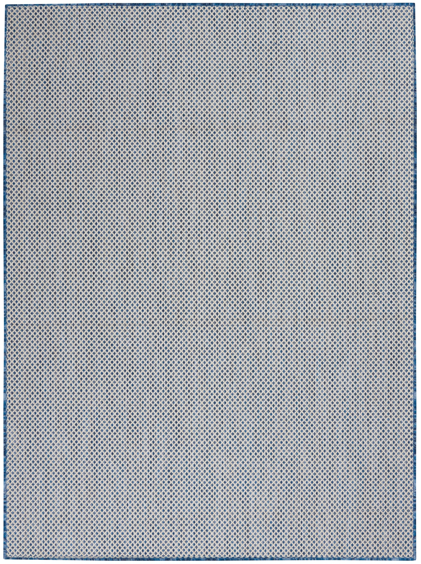 Nourison Home Courtyard COU01 Ivory Blue Contemporary Power-loomed Rug