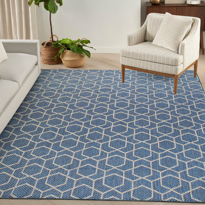 Nourison Home Horizon Indoor/Outdoor  Denim  Contemporary