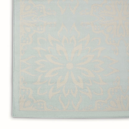 Nourison Home Jubilant  Ivory Light Blue  Transitional