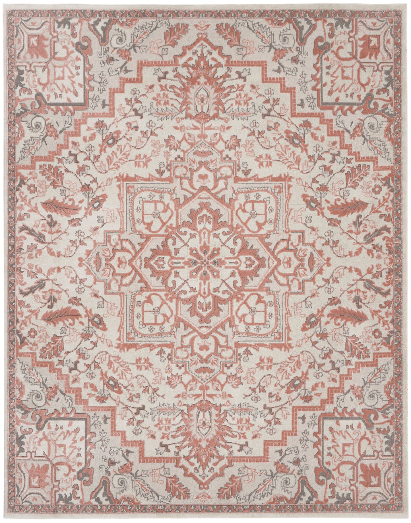 Nourison Home Elation  Ivory Brick  Traditional