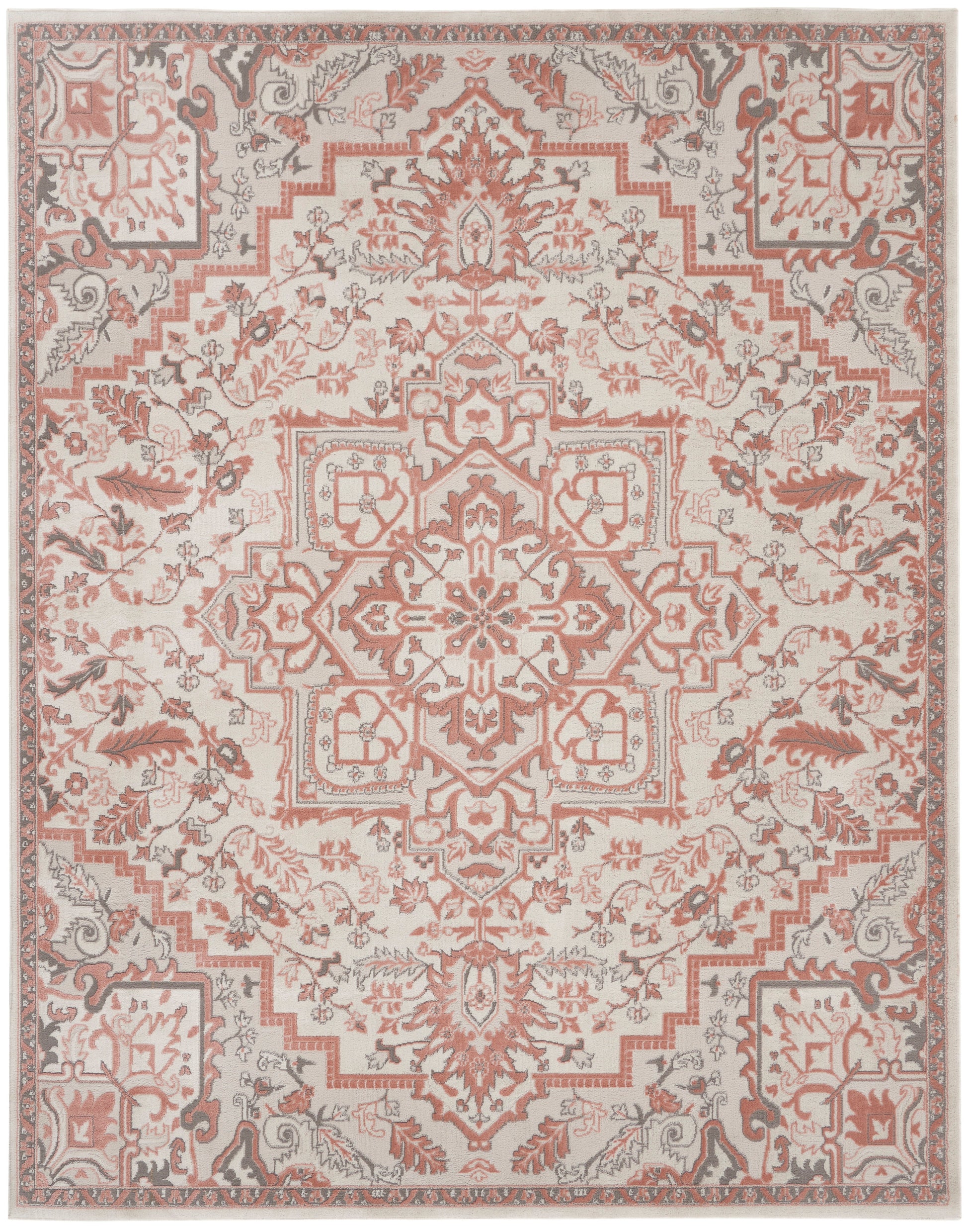 Nourison Home Elation  Ivory Brick  Traditional