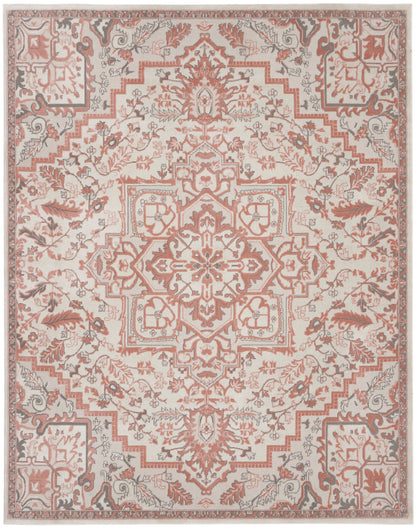 Nourison Home Elation  Ivory Brick  Traditional