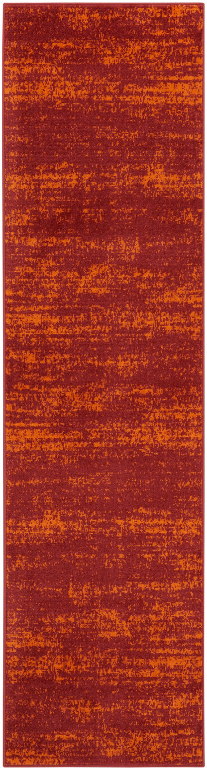 Nourison Home Nourison Essentials NRE03 Red Contemporary Power-loomed Rug