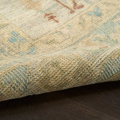 Nourison Home Heritage Vine  Light Blue  Traditional