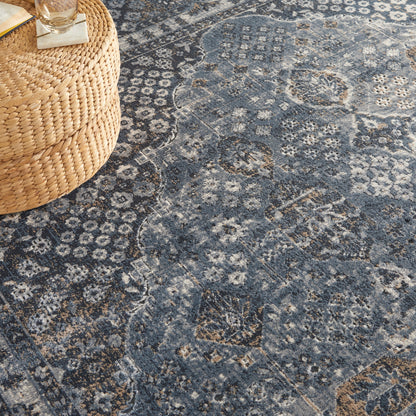 Nourison Home Malta  Navy  Traditional