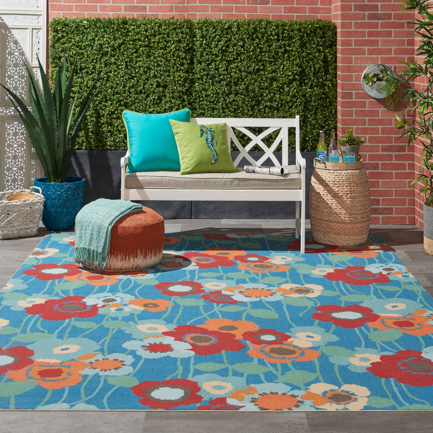 Waverly Sun N Shade  Bluebell  Contemporary
