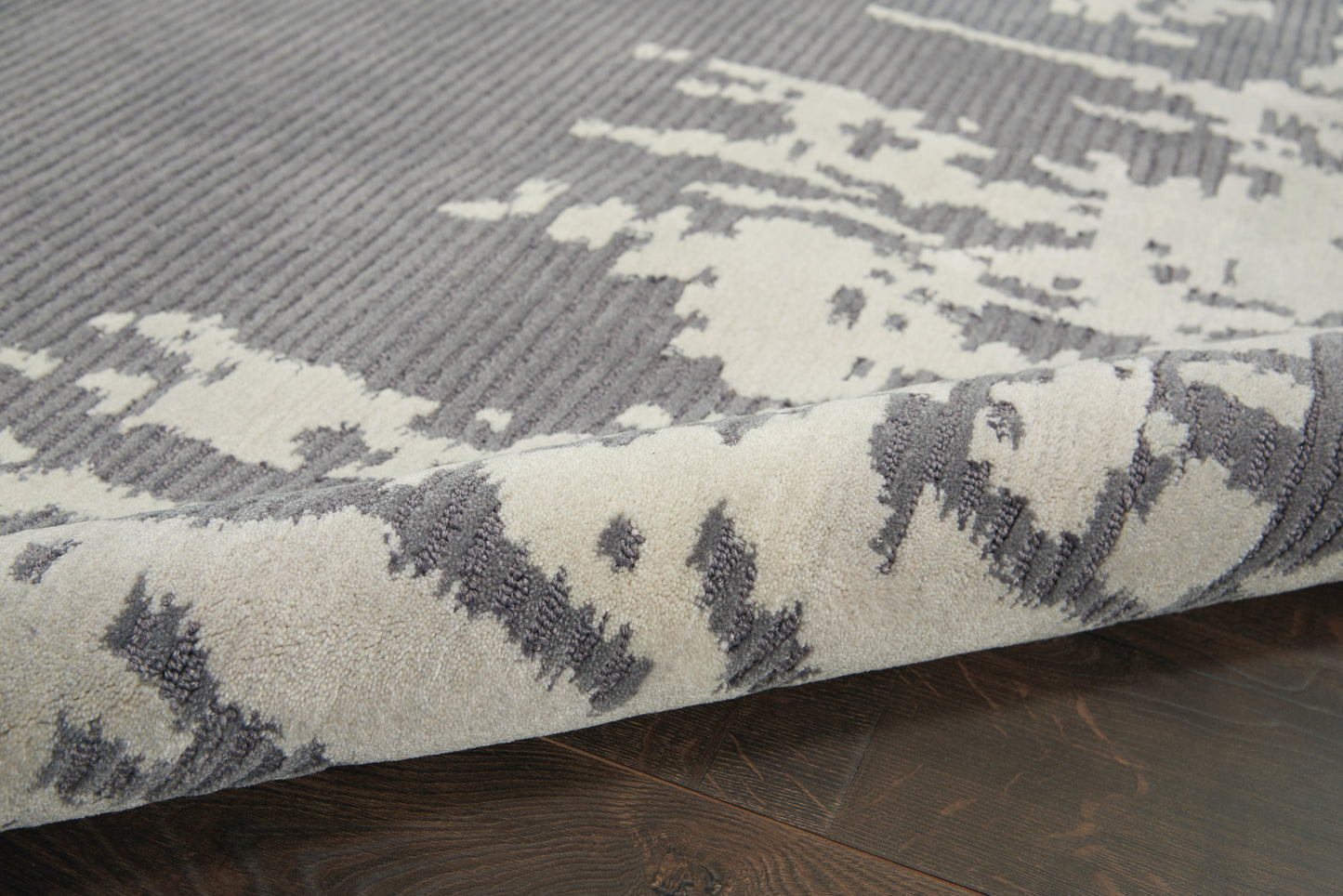 Nourison Home Symmetry  Grey Beige  Contemporary