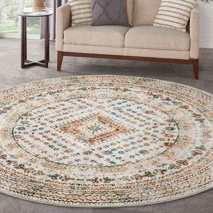 Nourison Home Thalia  Beige Multicolor  Transitional