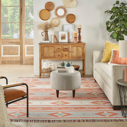 Nourison Home Baja  Ivory Grey  Transitional