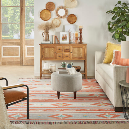 Nourison Home Baja  Ivory Grey  Transitional