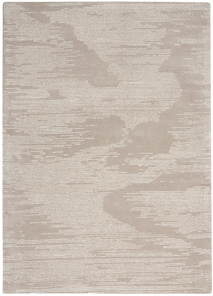 Michael Amini Ma30 Star SMR02 Taupe Ivory Contemporary Hand Tufted Rug