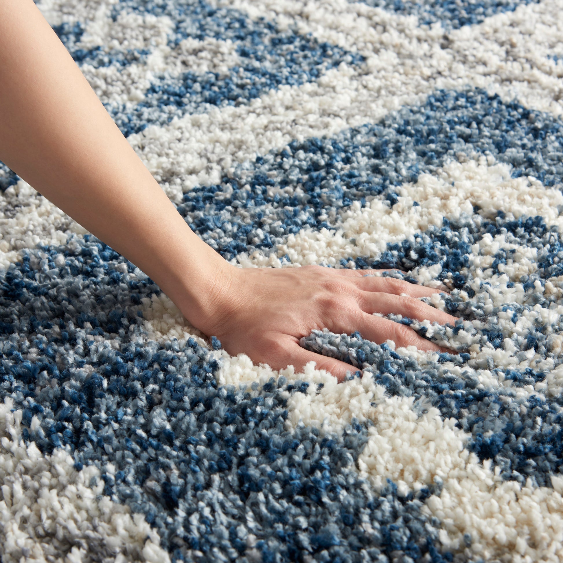 Nourison Home Oslo Shag  Denim Blue  Contemporary