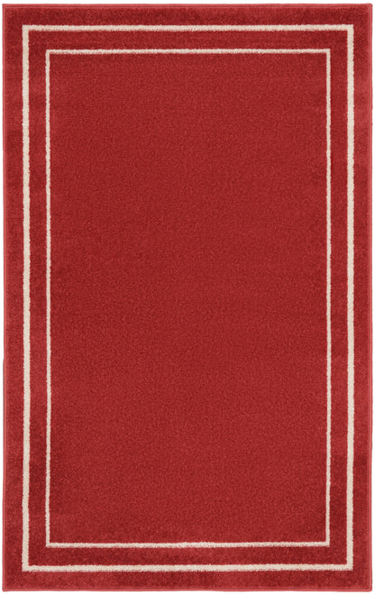 Nourison Home Nourison Essentials NRE02 Brick Ivory Contemporary Power-loomed Rug