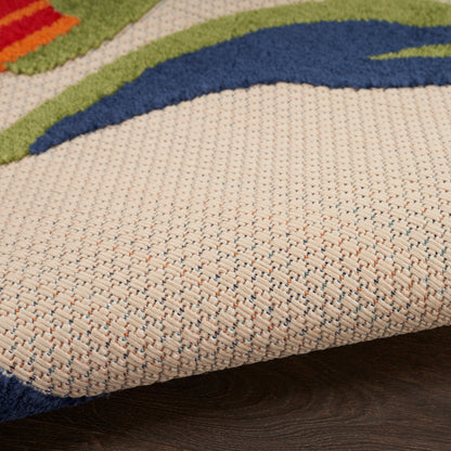 Nourison Home Aloha  Multicolor  Contemporary