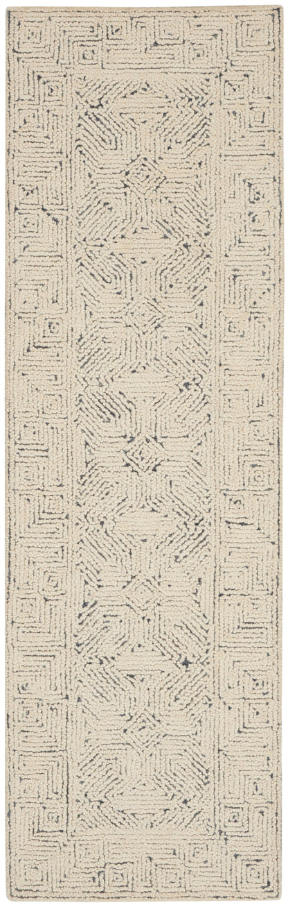 Nourison Home Colorado CLR05 Ivory Navy Contemporary Tufted Rug