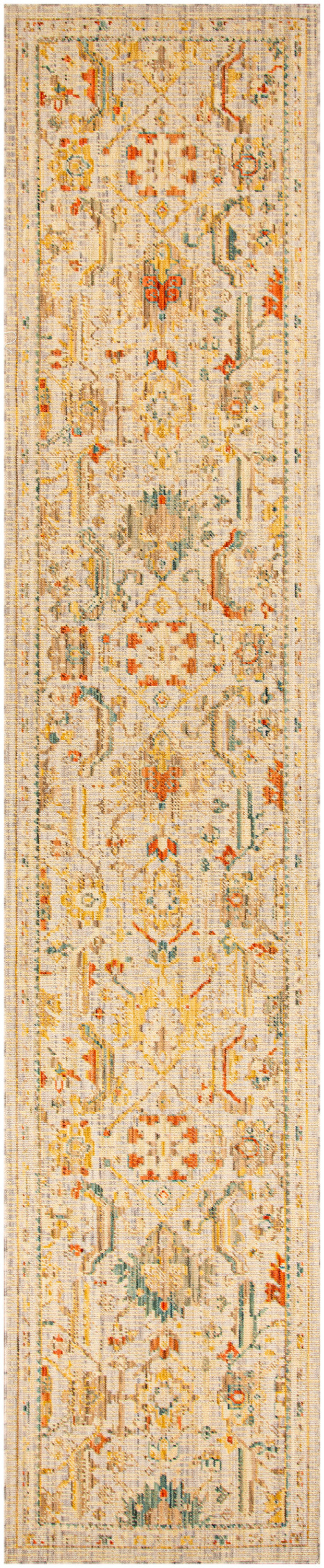 Nourison Home Antique Bloom ANB02 Taupe Multicolor Traditional Machine Woven Rug