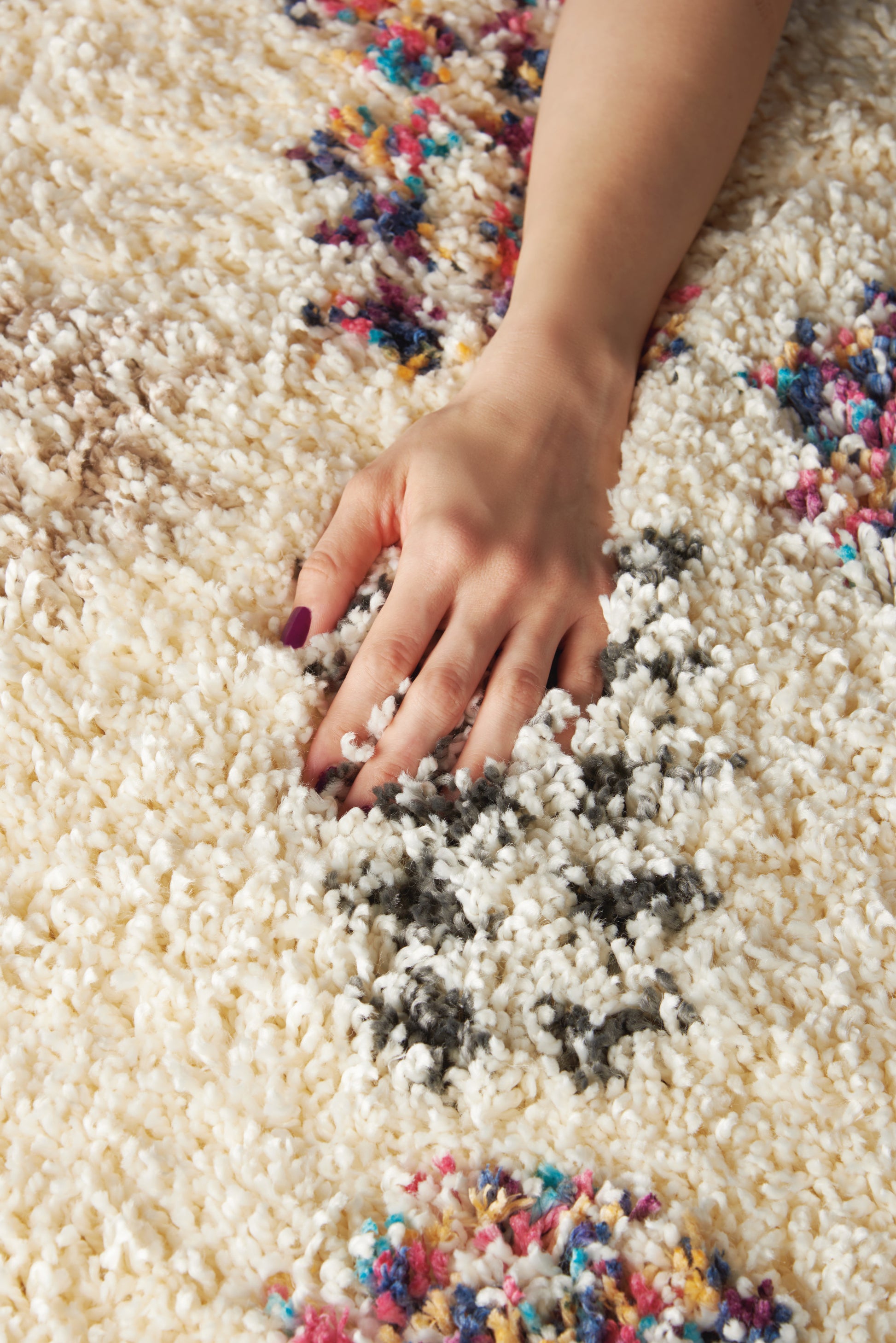 Nourison Home Denmark Shag  Ivory  Contemporary