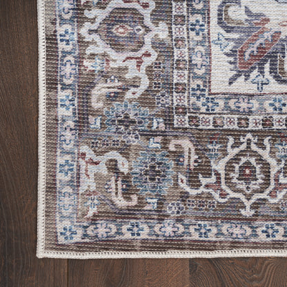 Nourison Home New Concept Washables  Olive Ivory  Traditional