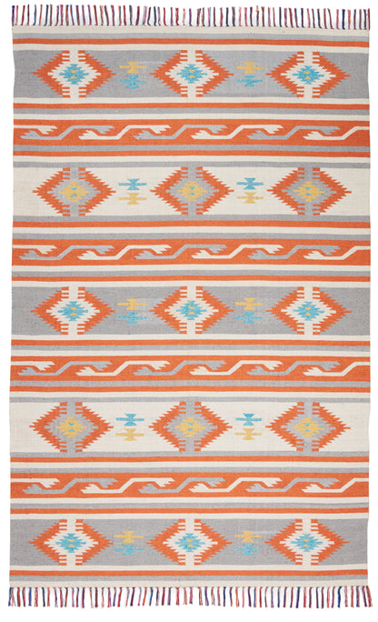 Nourison Home Baja BAJ03 Ivory Grey Transitional Woven Rug