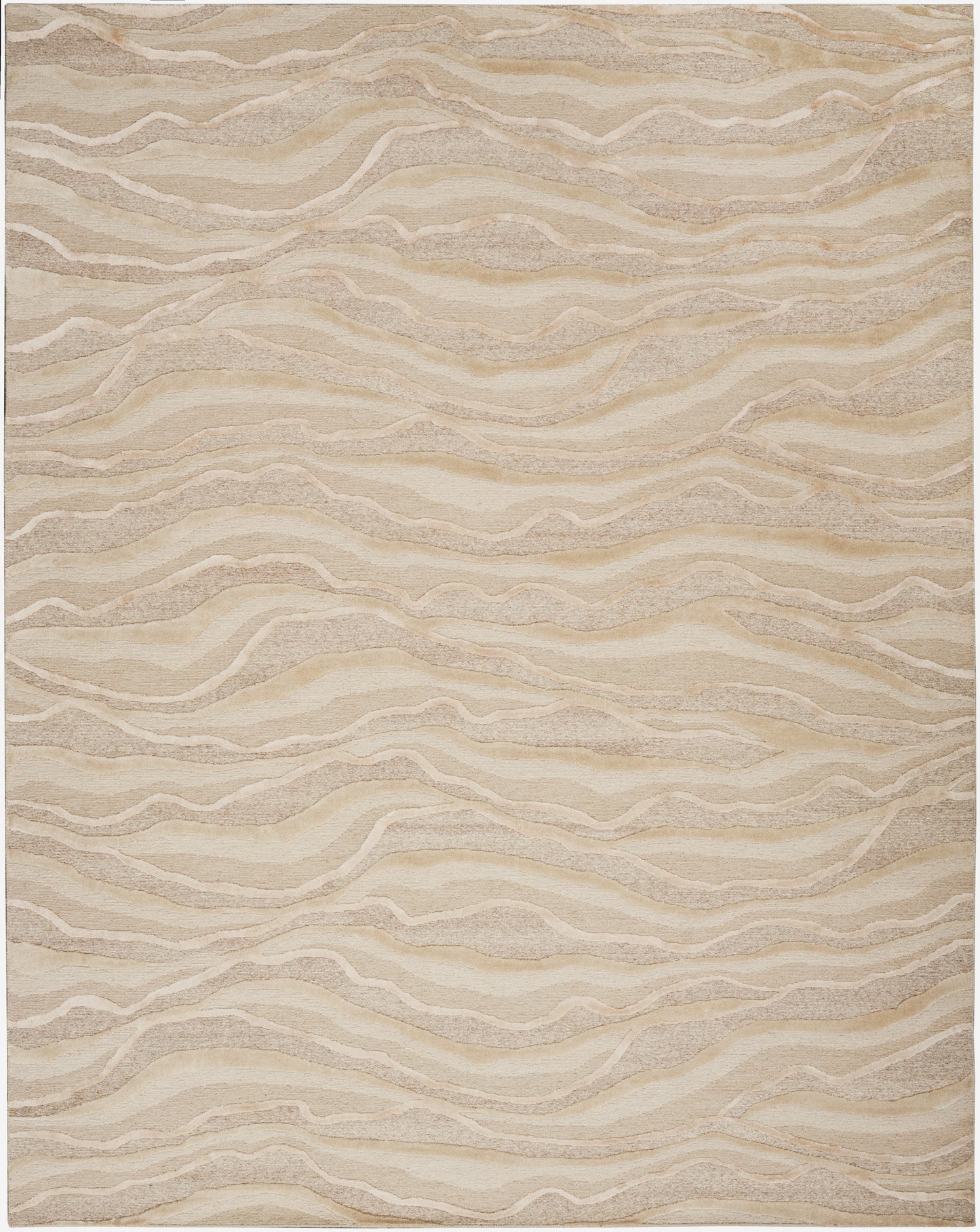 Nourison Home Divine DIV12 Saddle Contemporary Hand Knotted Rug