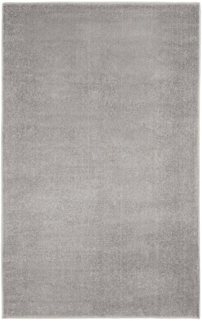 Nourison Home Nourison Essentials NRE01 Silver Grey Contemporary Power-loomed Rug