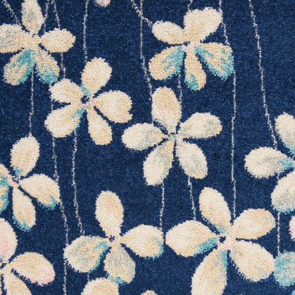 Nourison Home Tranquil  Navy  Contemporary