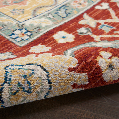 Nourison Home Parisa  Gold Brick  Traditional