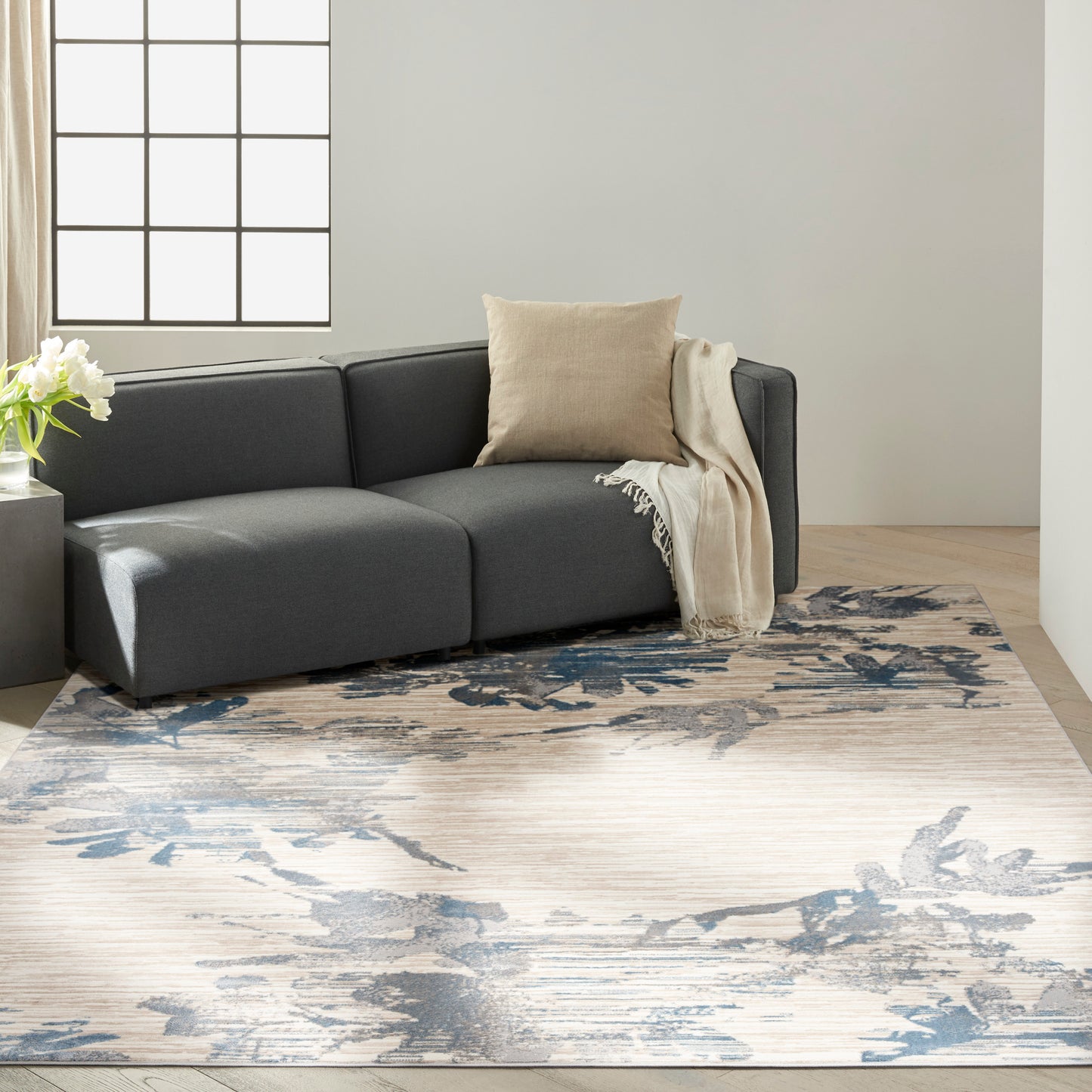 Calvin Klein CK005 Enchanting  Ivory Grey Blue  Contemporary