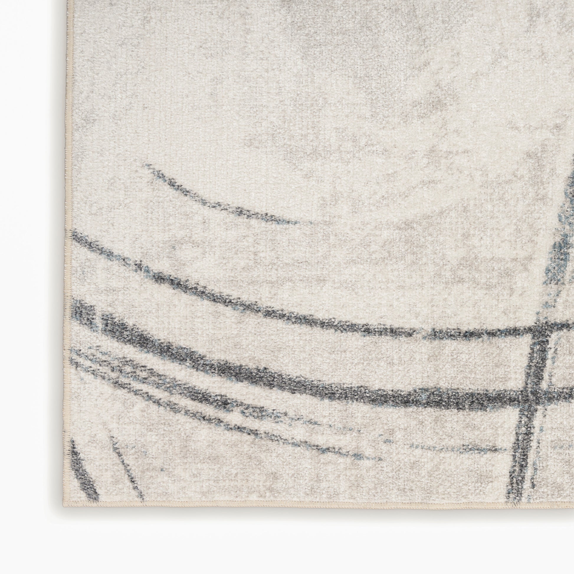 Nourison Home Astra Machine Washable  Silver Blue  Contemporary