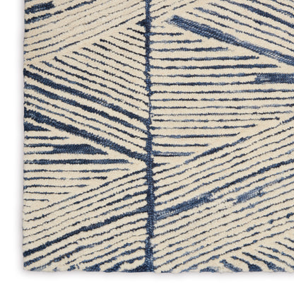 Nourison Home Colorado  White Blue  Contemporary