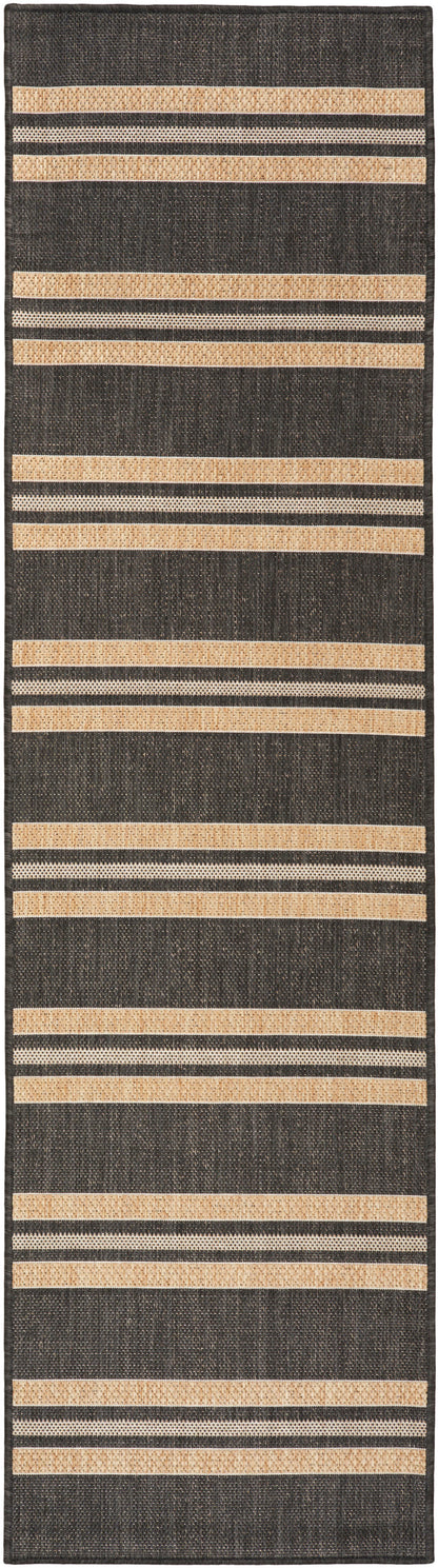 Nourison Home Horizon Indoor/Outdoor HOZ05 Charcoal Contemporary Power-loomed Rug