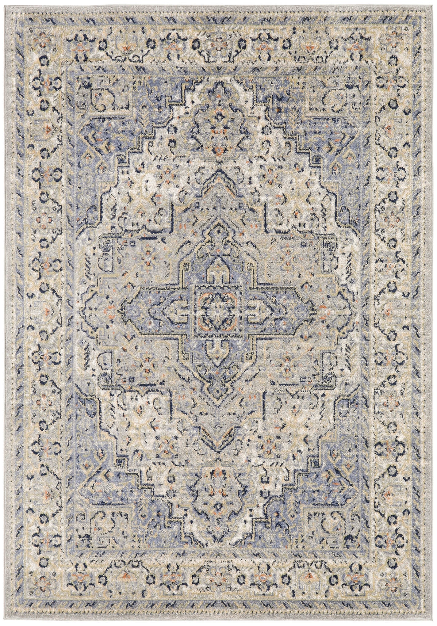 Nourison Home Nourison Essentials Persian NRE07 Blue Traditional Power-loomed Rug