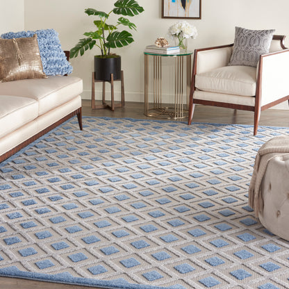 Nourison Home Aloha  Blue Grey  Contemporary