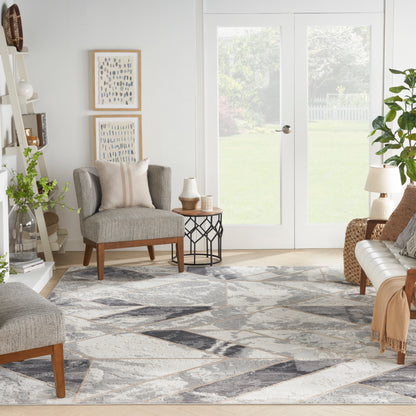 Nourison Home Elation  Ivory Grey  Contemporary