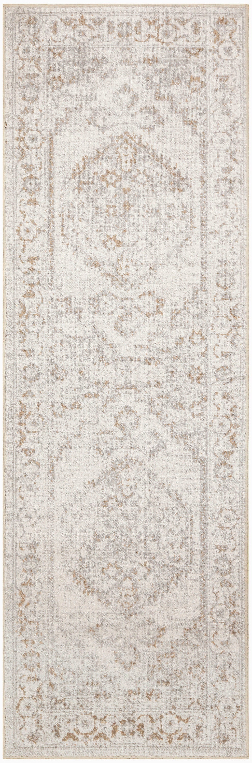 Nourison Home Astra Machine Washable ASW11 Grey Traditional Power-loomed Rug