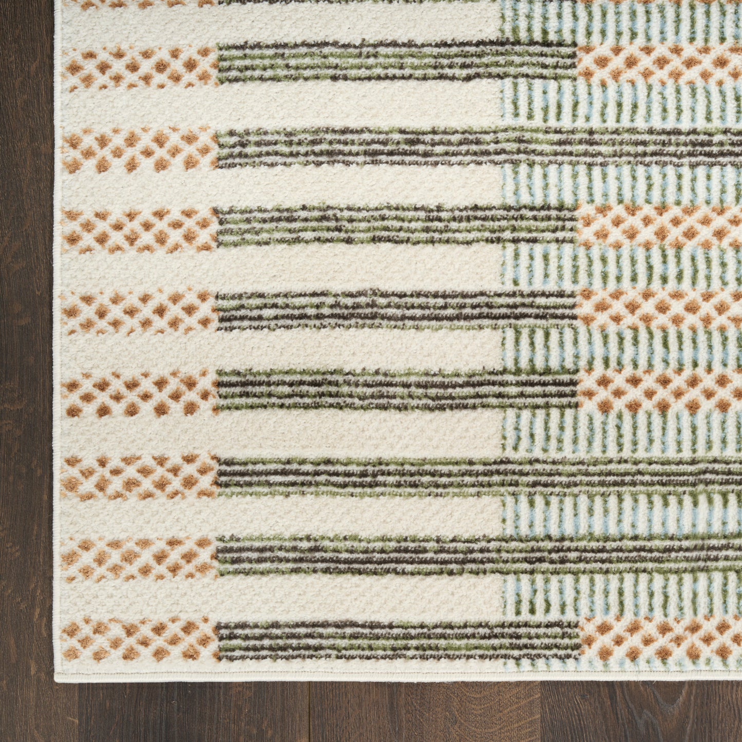Nourison Home Nordic  Ivory Multicolor  Contemporary