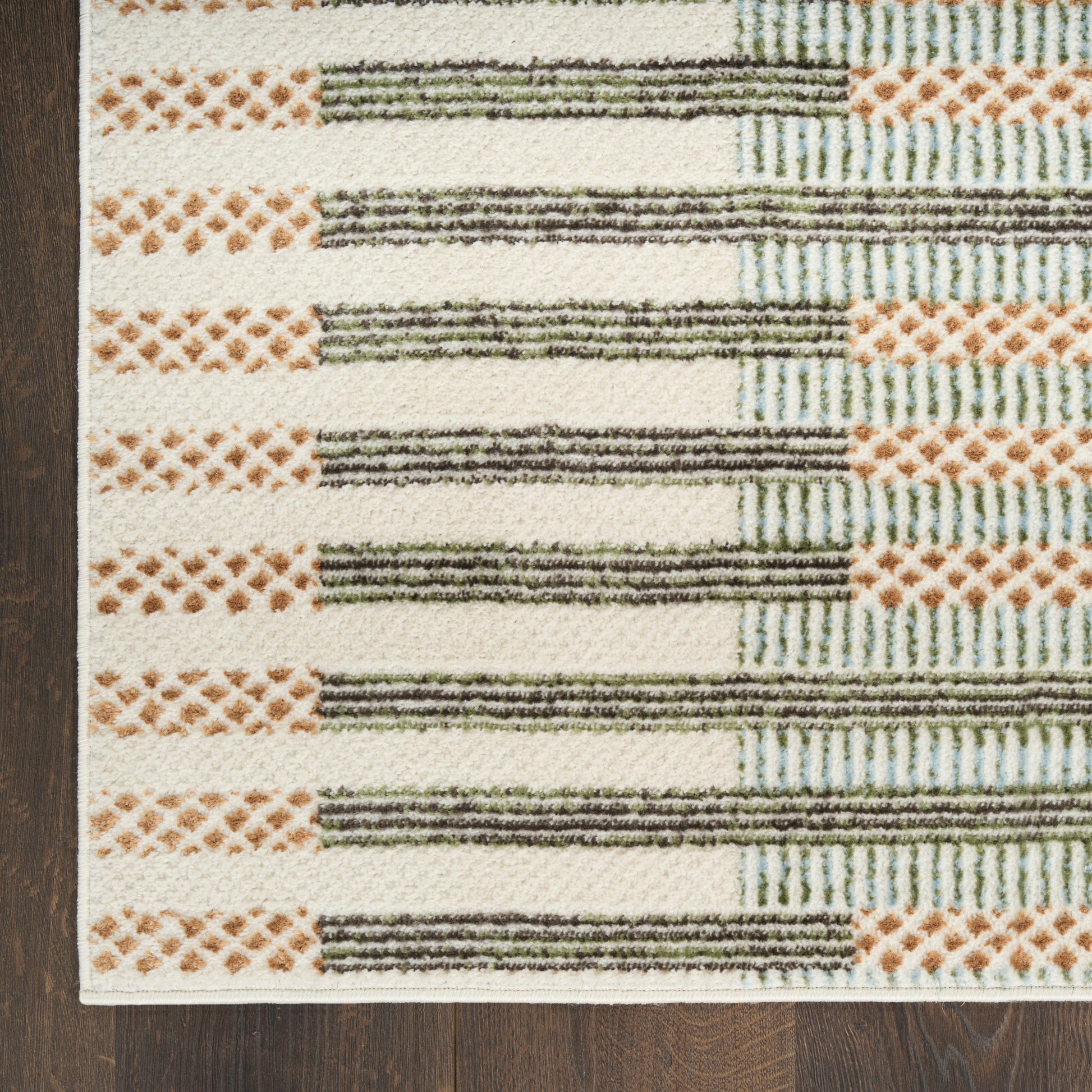 Nourison Home Nordic  Ivory Multicolor  Contemporary