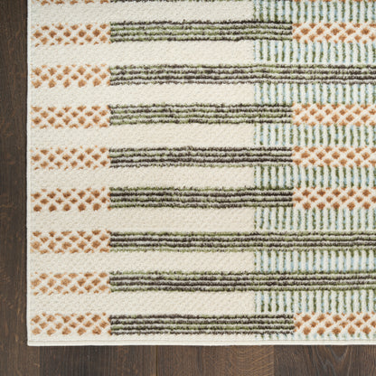 Nourison Home Nordic  Ivory Multicolor  Contemporary
