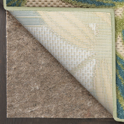 Nourison Home Aloha  Green Multicolor  Contemporary