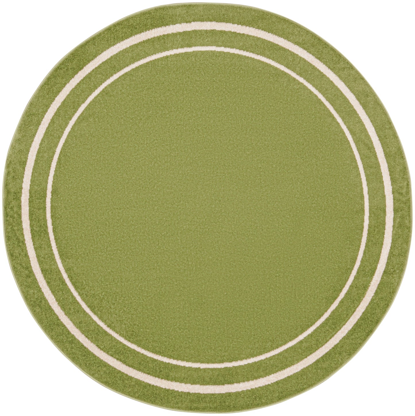 Nourison Home Nourison Essentials NRE02 Green Ivory Contemporary Power-loomed Rug