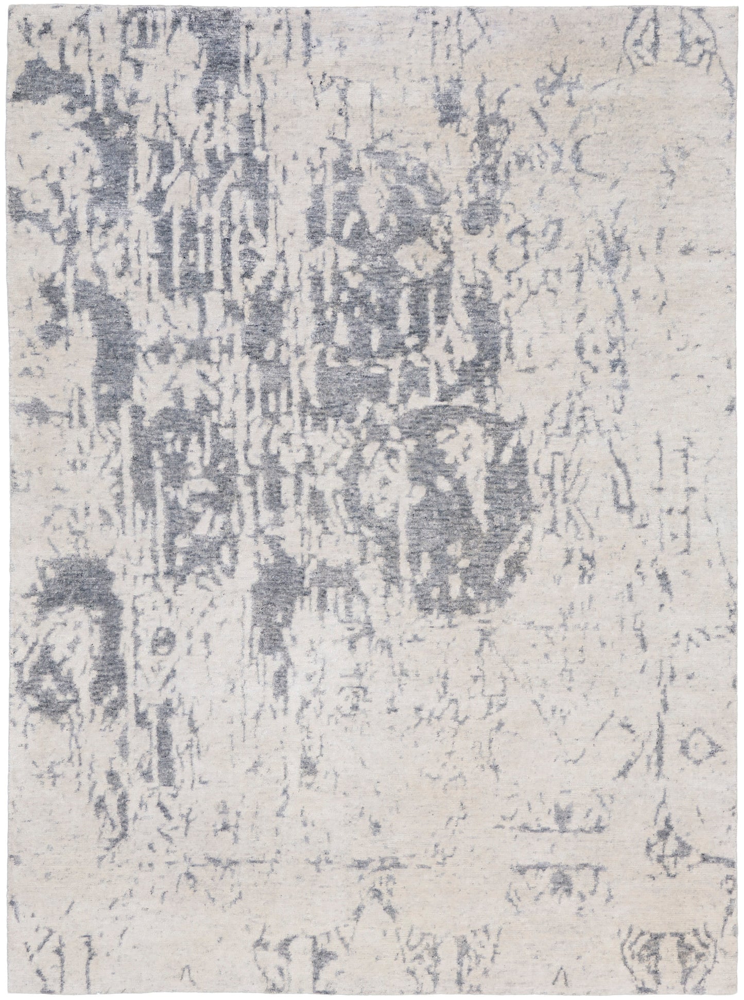 Nourison Home Silk Shadows SHA10 Sterling Transitional Hand Knotted Rug