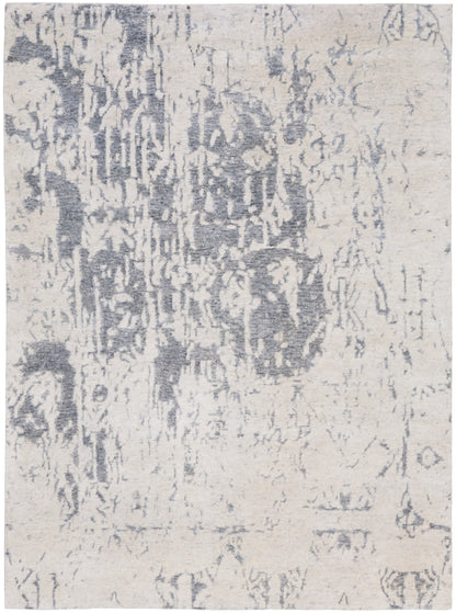 Nourison Home Silk Shadows SHA10 Sterling Transitional Knotted Rug